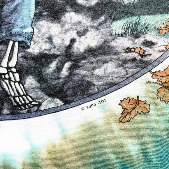 Vintage 2000 Liquid Blue Grateful Dead Graphic T-Shirt - Picture 3 of 4